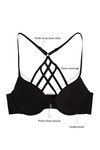 Zivame Watch Your Back Front Open Gentle Pushup Bra-Black — thumbnail 5