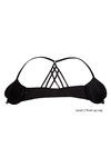 Zivame Watch Your Back Front Open Gentle Pushup Bra-Black — thumbnail 7