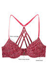 Zivame Pretty Back Push Up Wired Low Coverage T-Shirt Bra-Pink — thumbnail 5