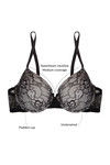 Zivame Cuppa Contrast Padded Wired Low Coverage Bra-Black — thumbnail 5