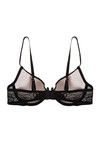 Zivame Cuppa Contrast Padded Wired Low Coverage Bra-Black — thumbnail 6