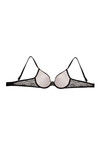 Zivame Cuppa Contrast Padded Wired Low Coverage Bra-Black — thumbnail 7
