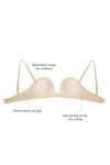 Zivame Red Carpet Ready Strapless Unicup Bra-Beige — thumbnail 11