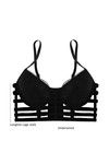 Zivame Lace Touch Gentle Push Up Longline Cage Bra-Black — thumbnail 6