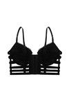 Zivame Lace Touch Gentle Push Up Longline Cage Bra-Black — thumbnail 7