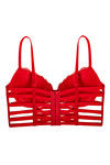 Zivame Lace Touch Gentle Push Up Longline Cage Bra-Red — thumbnail 8