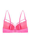 Zivame Lace Touch Demi Coverage Laser Wings Bra-Pink — thumbnail 7