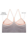 Zivame Made To Layer Double Layered Non Wired Medium Coverage Bralette -Peach — thumbnail 6