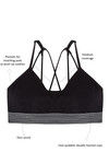 Zivame Made To Layer Double Layered Non Wired Medium Coverage Bralette -Black — thumbnail 5