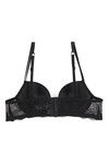 Zivame All That Lace Push Up Wired Low Coverage Bra-Black — thumbnail 7