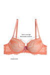 Zivame Cuppa Contrast Push Up Wired Low Coverage Bra-Blush — thumbnail 5