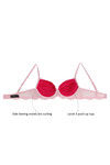 Zivame Cuppa Contrast Push Up Wired Low Coverage Bra-Dark Pink — thumbnail 8