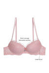 Zivame All That Lace Explosive Pushup Multiway Wired Bra- Baby Pink — thumbnail 7