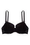 Zivame All That Lace Gentle Lift Plunge Bra- Black — thumbnail 6