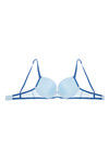 Zivame All That Lace Padded Wired Low Coverage Bra-Blue — thumbnail 7