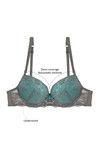Zivame Cuppa Contrast Push Up Wired Low Coverage Bra-Grey — thumbnail 6