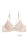 Zivame Wear Me Everyday Push Up Wired Low Coverage T-Shirt Bra-Beige — thumbnail 6