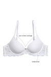 Zivame Wear Me Everyday Push Up Wired Low Coverage T-Shirt Bra-White — thumbnail 5