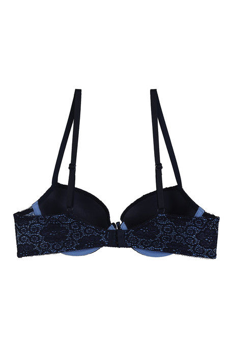 Zivame Luxe Lace Push Up Wired Medium Coverage Bra-Indigo — image 6
