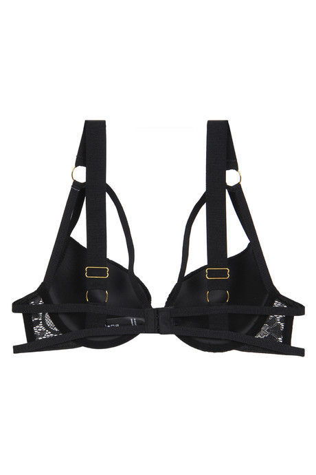 Zivame Summer Bounty Padded Wired Low Coverage Cage Bra-Black — image 5