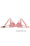 Zivame Summer Bounty Padded Wired Low Coverage Bra-Coral — thumbnail 7