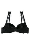 Zivame All That Lace Padded Wired Low Coverage T-Shirt Bra-Black — thumbnail 6