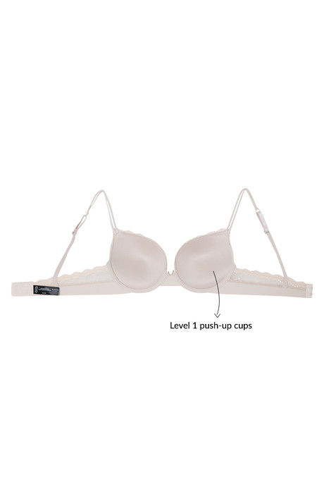 Zivame Laser Wings Push Up Wired Low Coverage Bra-Beige — image 7