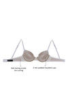 Zivame Luxe Lace Padded Wired Medium Coverage Lace Bra-White — thumbnail 6