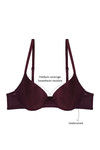 Zivame Luxe Lace Push Up Wired Medium Coverage Bra-Purple — thumbnail 5