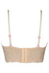 Zivame Floral Lace Longline Strapless Bra- Beige — thumbnail 8