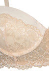 Zivame Floral Lace Longline Strapless Bra- Beige — thumbnail 9
