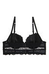 Zivame All That Lace Push Up Wired Low Coverage Bra-Black — thumbnail 7