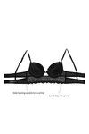 Zivame All That Lace Push Up Wired Low Coverage Bra-Black — thumbnail 8