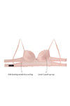 Zivame All That Lace Push Up Wired Low Coverage Bra-Peach — thumbnail 8