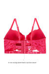 Zivame All That Lace Push Up Wired Low Coverage Bra-Fuchsia — thumbnail 6