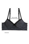 Zivame Beautiful Basics Push Up Wired Low Coverage Bra-Dark Grey — thumbnail 5