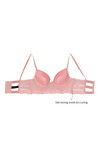 Zivame Summer Bounty Padded Wired Low Coverage Long Line Bra-Coral — thumbnail 7
