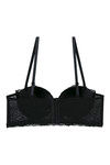 Zivame All That Lace Push Up Wired Low Coverage Strapless Bra-Black — thumbnail 9