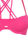 Zivame Watch Your Back Laser Wings Smooth Moderate Pushup Bra- Pink — thumbnail 8