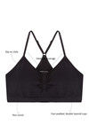 Zivame Double Layered Non Wired Medium Coverage Bralette -Black — thumbnail 5
