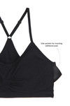 Zivame Double Layered Non Wired Medium Coverage Bralette -Black — thumbnail 7