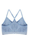 Zivame Double Layered Non Wired Medium Coverage Bralette -Blue — thumbnail 6