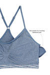 Zivame Double Layered Non Wired Medium Coverage Bralette -Blue — thumbnail 7