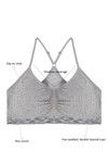 Zivame Double Layered Non Wired Medium Coverage Bralette -Grey — thumbnail 5