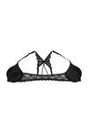 Zivame Pretty Back Push Up Wired Low Coverage T-Shirt Bra-Black — thumbnail 7
