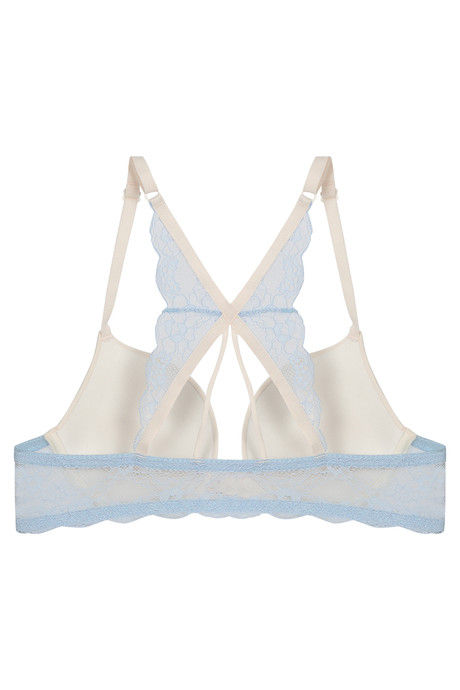 Zivame Pretty Back Push Up Wired Low Coverage T-Shirt Bra-Ivory — image 6