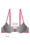 Zivame Explosive Pushup Front Open Cage Bra- Light Grey — thumbnail 6
