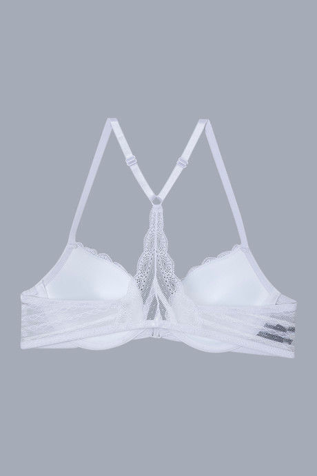 Zivame Aztec Push Up Wired Low Coverage Bra-White — image 7