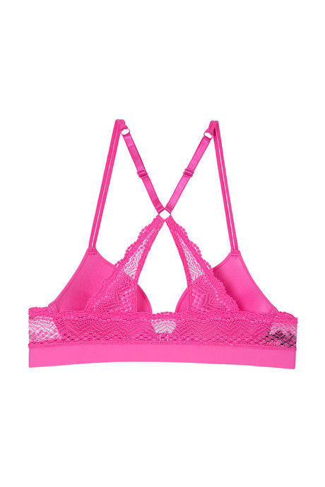 Zivame Pretty Back Push Up Wired Low Coverage T-Shirt Bra-Pink — image 7