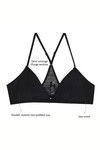 Zivame Double Layered Non Wired Low Coverage Bralette -Black — thumbnail 7